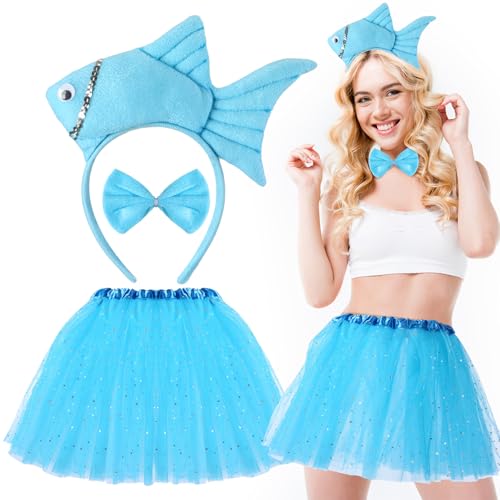 Newcotte 3-teiliges Halloween-Kostüm, Tier-Tutu-Ohren, Stirnband, Schwanz, Kostüm-Set für Jugendliche, Erwachsene, Halloween, Cosplay, Blau, 18-28 Years Newcotte 3-teiliges Halloween-Kostüm, Tier-Tutu-Ohren, Stirnband, Schwanz, Kostüm-Set für Jugendliche, Erwachsene, Halloween, Cosplay, Blau, 18-28 Years von Newcotte