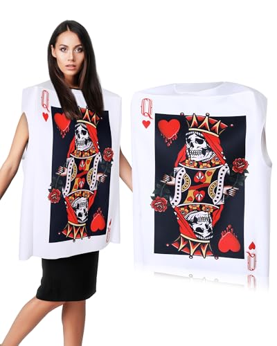 Newcotte Halloween-Kostüme für Erwachsene mit Herzen, Pokerkarten, Paare, Outfits, Bekleidungszubehör für Cosplay, Bunt, Einheitsgr��e Newcotte Halloween-Kostüme für Erwachsene mit Herzen, Pokerkarten, Paare, Outfits, Bekleidungszubehör für Cosplay, Bunt, Einheitsgr��e von Newcotte