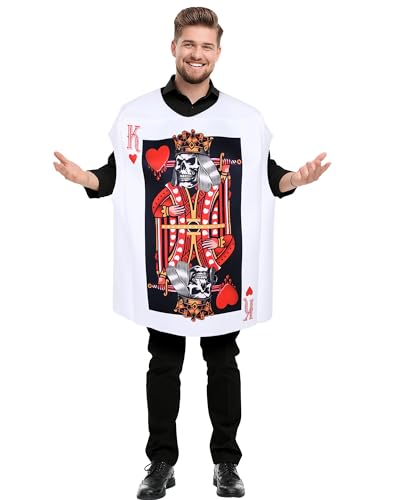Newcotte Halloween-Kostüme für Erwachsene mit Herzen, Pokerkarten, Paare, Outfits, Bekleidungszubehör für Cosplay, Bunt, Einheitsgr��e Newcotte Halloween-Kostüme für Erwachsene mit Herzen, Pokerkarten, Paare, Outfits, Bekleidungszubehör für Cosplay, Bunt, Einheitsgr��e von Newcotte