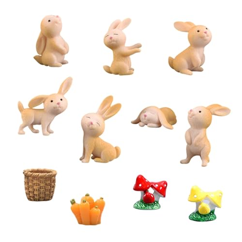 11 Stück Mini Hase Figuren Harz Osterhase Miniatur Kaninchen Figuren Osterhasen Cupcake Toppers Mini Hase Dek 11 Stück Mini Hase Figuren Harz Osterhase Miniatur Kaninchen Figuren Osterhasen Cupcake Toppers Mini Hase Dek von Newhope