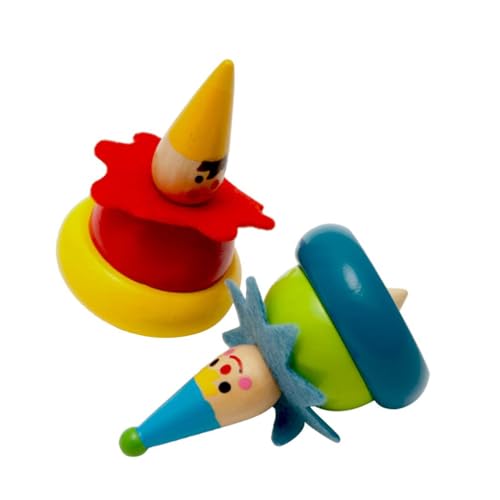 2 Stück Holz Kreisel Flip Tops Spielzeug Clown Gemalt Kindergarten Bildung Spielzeug für Kinder 2 Stück Holz Kreisel Flip Tops Spielzeug Clown Gemalt Kindergarten Bildung Spielzeug für Kinder von Newhope