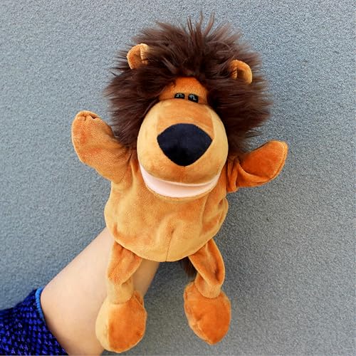 Handpuppen für Kinder, Kleinkind, inklusive Wolf, Tiger, Löwe, mit Beinen, perfekt für Geschichtenerzählen, Unterricht, Vorschule, Geburtstagsgeschenke (beweglicher offener Mund) von Newhope