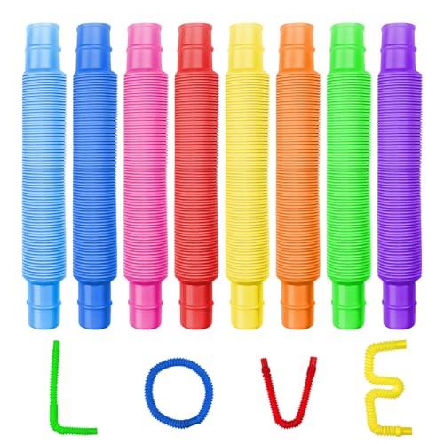 Newpop 24 Stück pop Tubes, Bunte rohre Kinder Stretch, pop röhren sensorik Spielzeug, pop Tube, sensorische Spielzeug für Kinder und Erwachsene Newpop 24 Stück pop Tubes, Bunte rohre Kinder Stretch, pop röhren sensorik Spielzeug, pop Tube, sensorische Spielzeug für Kinder und Erwachsene von Newpop