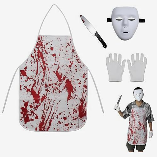 Newthinking Psycho-Kostüm für Erwachsene, authentisches Charakter-Outfit für Halloween von Newthinking