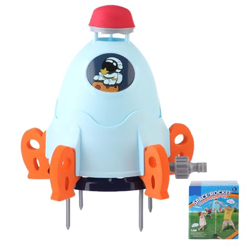 Newtic Wassersprinkler, Dawdix Wasserspielzeug Kinder Garten Wasserstrahl Rakete Water Rocket Sprinkler Wasserraketensprinkler für Outdoor Draußen für Kinder ab 3 Jahre von Newtic