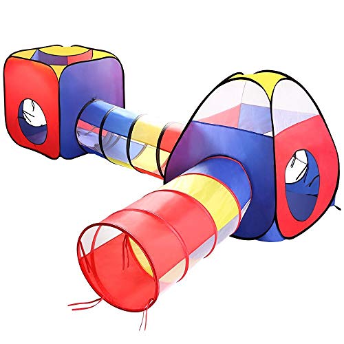 ANAGRE Kinderzelt 4 in 1, Kinder Spielzelt Faltbar Spielhaus Draußen Krabbeltunnel 4-teilig Tent ANAGRE Kinderzelt 4 in 1, Kinder Spielzelt Faltbar Spielhaus Draußen Krabbeltunnel 4-teilig Tent von Newtion