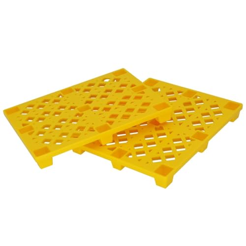 NexaPart RC-Zubehör 2PCS RC Kunststoffpalette for 1:14 Gabelstapler Hydraulische Modell Zubehör(2PCS Yellow) von NexaPart