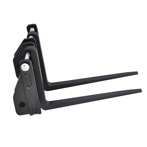 NexaPart RC-Zubehör Lader-Schnellkupplung und Gabelstapler-Befestigung for Huina 1583 Ladermodell, modifiziertes Palettengabel-Zubehör(Pallet Fork) von NexaPart