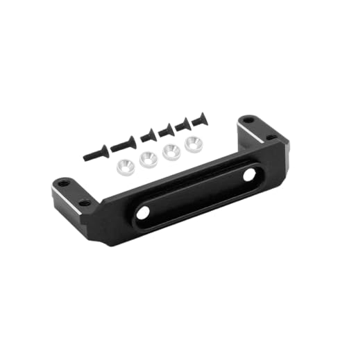 NexaPart RC-Zubehör 1/10 RC Crawler Aluminium Legierung Servo Halterung for Axial Capra UTB10 Vanquish F9 SCX10 III Portal Achse SOA 4WD Cheater Rigs Upgrades(Svart) von NexaPart