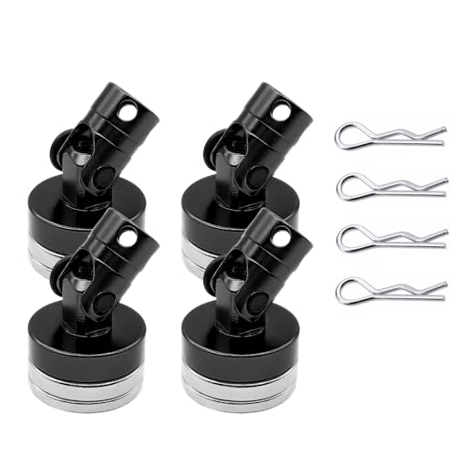 NexaPart RC-Zubehör 1 Satz RC-Auto-Drift-Fernbedienungs-Auto-Shell Starker Magnet Stealth-Karosseriepfosten-Kontakt-Shell-Säule for Modelle im Maßstab 1/10 tt01 TT02(Svart) von NexaPart