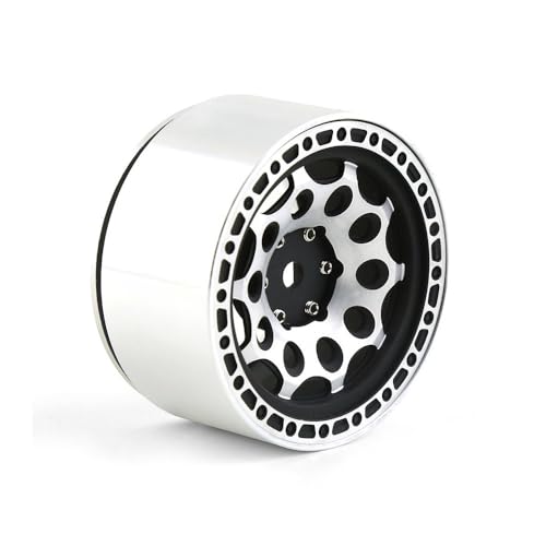 NexaPart RC-Zubehör 2,2 Zoll Alufelge Polar Light Knife Wheel Beadlock-Rad for 1/10 Crawler Axial SCX10 90046 Traxxas TRX4 Wraith D90 CC01(1PCS) von NexaPart