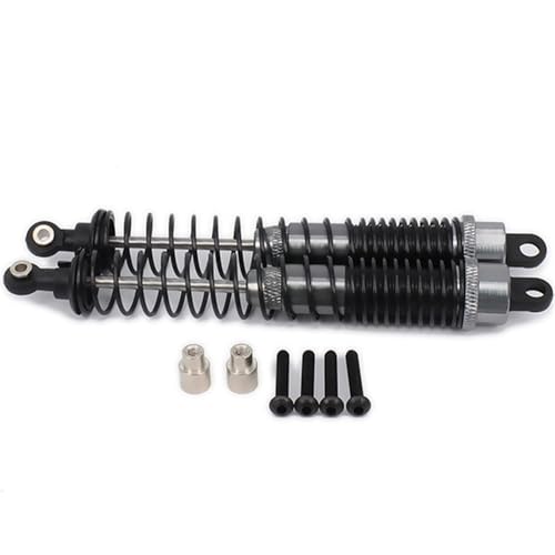 NexaPart RC-Zubehör 2 STÜCKE Ölgefüllter 130 mm Langer Aluminium-Hinterrad-Stoßdämpfer for 1/10 Axial Yeti Rock Racer AX90026 Offroad-Crawler Hop-Up-Teile Spielzeug(Titanium) von NexaPart