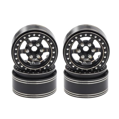 NexaPart RC-Zubehör 239 g/Stück, schwere 1,9-Zoll-Felge aus Messing mit Beadlock-Hardware for 1/10 RC Crawler TRX4 Capra SCX10 D90 VS4-10 VRD Gen8 CC01 von NexaPart