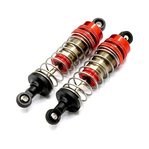 NexaPart RC-Zubehör 2Pcs Aluminium Metall Vorne und Hinten Stoßdämpfer for 1/14 WLtoy 144001 1316 RC Auto Crawler Short Course Truck Upgrade Teil(2pcs-02) von NexaPart