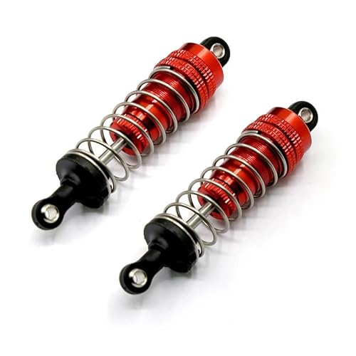 NexaPart RC-Zubehör 2Pcs Aluminium Metall Vorne und Hinten Stoßdämpfer for 1/14 WLtoy 144001 1316 RC Auto Crawler Short Course Truck Upgrade Teil(2pcs-04) von NexaPart