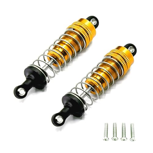 NexaPart RC-Zubehör 2Pcs Aluminium Metall Vorne und Hinten Stoßdämpfer for 1/14 WLtoy 144001 1316 RC Auto Crawler Short Course Truck Upgrade Teil(2pcs-06) von NexaPart