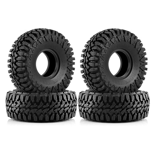 NexaPart RC-Zubehör 4 STÜCKE 110 MM 1,9 "Gummireifen/Radreifen for 1:10 RC Rock Crawler Axial SCX10 90046 90047 AXI03007 for Tamiya CC01 D90 D110 TF2 von NexaPart