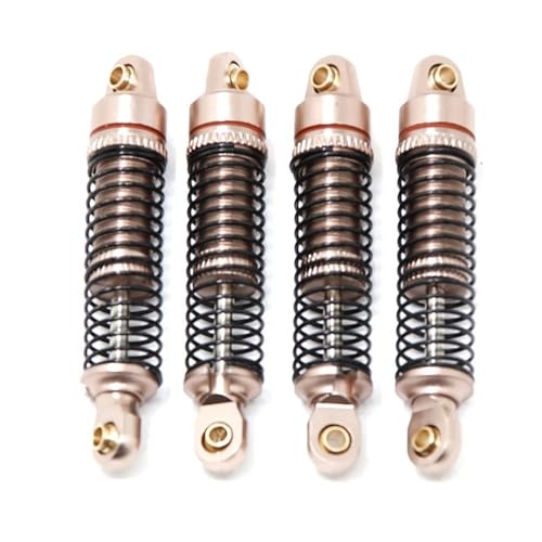 NexaPart RC-Zubehör 4 Teile/los Aluminium Schocks Absorber Dämpfer for 1/18 RC Crawler Traxxas TRX4M TRX-4M Bronco Defender Upgrade Teile(Golden) von NexaPart