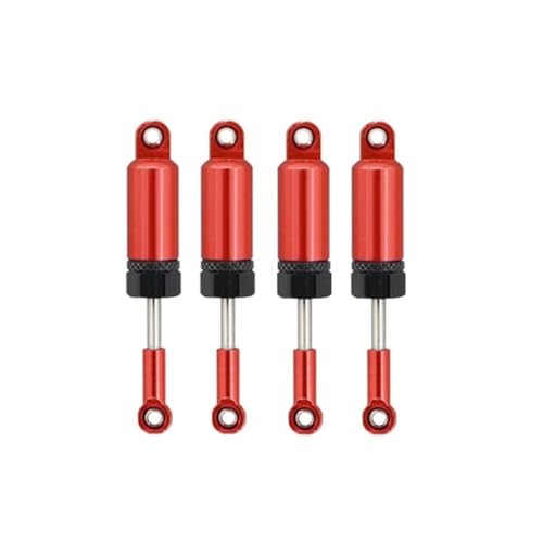 NexaPart RC-Zubehör 4PCS Vollmetall-Stoßdämpfer for Wltoys A959 A959-B A949 A969 A979 K929 Dämpfer-Upgrade-Zubehör 1/18 RC-Autoteile(Rood) von NexaPart