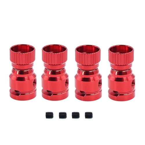 NexaPart RC-Zubehör 4Pcs RC Auto Karosserie Beiträge Magnet Unsichtbare Fest Mount Beiträge for 1/10 Axial SCX10 Traxxas TRX4 D90 D110 HSP Drift Sakura(Rood) von NexaPart