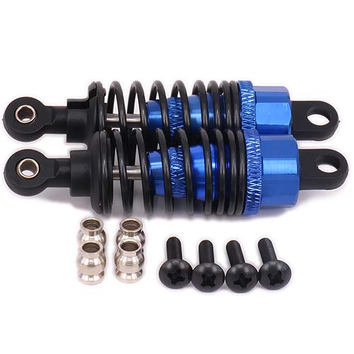 NexaPart RC-Zubehör 68MM Lange Einstellbare Stoßdämpfer Dämpfer Öl Gefüllt Typ for Rc Auto 1/10 HPI RS4 114435 Dämpfer RS4006 6061-T6 Aluminium(Dark Blue) von NexaPart