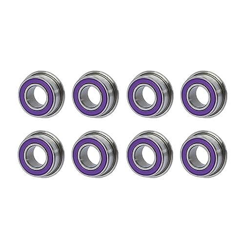 NexaPart RC-Zubehör 8 STÜCKE 2.Low LCG Getriebeflanschlagersatz for 1/10 RC Crawler Scx10 III II Capra Trx4 Lila Gelb Kugellager Upgrade Teile(Purple) von NexaPart
