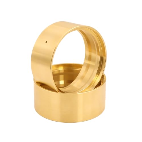 NexaPart RC-Zubehör 95 gr/Teile Messing 1,9 Zoll Beadlock Rad Gewichte Interne Klemm Ringe for 1/10 RC Crawler SCX10 II 90046 D90 TRX4 Element Enduro(2PCS Brass Gold) von NexaPart