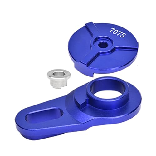 NexaPart RC-Zubehör Aluminium 7075 Servo Saver Baugruppe 23T for LOSI 1/4 Promoto-MX Motorrad(Blauw) von NexaPart