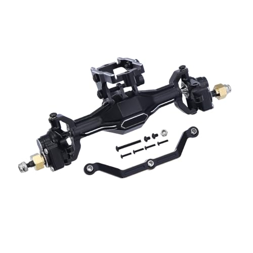 NexaPart RC-Zubehör Aluminium CNC-verbessertes Vorder- und Hinterportal-Achsen-Bausatz for 1/18 TRX4M TRX-4M K10 Bodenfreiheit und 5,5-mm-Upgrade-Teile(Front axle) von NexaPart