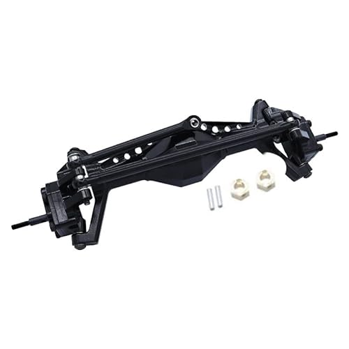 NexaPart RC-Zubehör Aluminium Legierung Metall Vorne und Hinten Portal Achse for 1/18 Axial Capra UTB18 Upgrade Teile(Front axle Black) von NexaPart