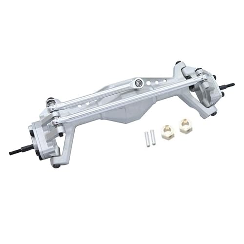 NexaPart RC-Zubehör Aluminium Legierung Metall Vorne und Hinten Portal Achse for 1/18 Axial Capra UTB18 Upgrade Teile(Front axle Silver) von NexaPart