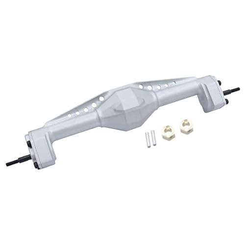 NexaPart RC-Zubehör Aluminium Legierung Metall Vorne und Hinten Portal Achse for 1/18 Axial Capra UTB18 Upgrade Teile(Rear axle Silver) von NexaPart