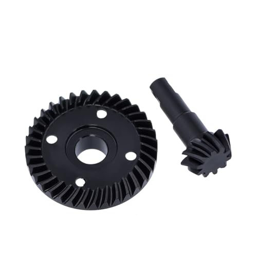 NexaPart RC-Zubehör Bearbeitete Heavy Duty Stahl Overdrive Underdrive Differential Stirnradgetriebe Set 33/12T 35/10T 34/11T for 1/10 RC Crawler TRX4 TRX6(Underdrive Gear) von NexaPart