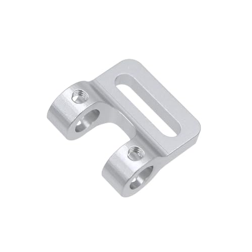 NexaPart RC-Zubehör CNC-Aluminium, verstellbare vordere und hintere modulare Stoßstangenführung for 1/10 RC Crawler LCG TRX4 SCX10 Capra Comp Builds Chassis-Upgrades(Silver with Fairlead) von NexaPart