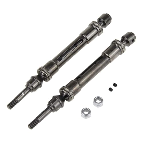 NexaPart RC-Zubehör CVD-Stahl-Antriebswellenbaugruppe vorne und hinten, strapazierfähig, for 1/10 Traxxas Slash 4X4, Slash, Rustler VXL, Stampede 4X4 VXL(2Front) von NexaPart