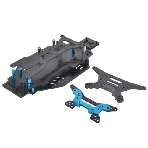 NexaPart RC-Zubehör Custom Carbon Lower Deck Chassis Conversion Kit for Tamiya DF-03 RC Off-Road Car von NexaPart