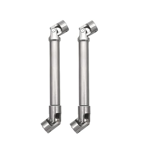 NexaPart RC-Zubehör Edelstahl Heavy-Duty Antriebswelle for 1/10 RC Auto Crawler Axial SCX10 90046 AXI03007 Wraith Capra TRX4 TRX6 Redcat Gen8(112-165mm 2pcs) von NexaPart