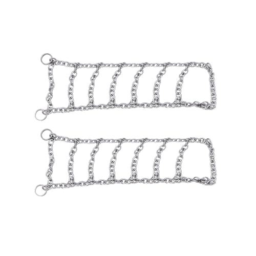 NexaPart RC-Zubehör Edelstahl-Reifen-Schneeketten, Anti-Rutsch-Kette for 1/18 RC Crawler Auto Traxxas TRX4M Defender D90 D110 Bronco Upgrade Teile(2Pcs) von NexaPart