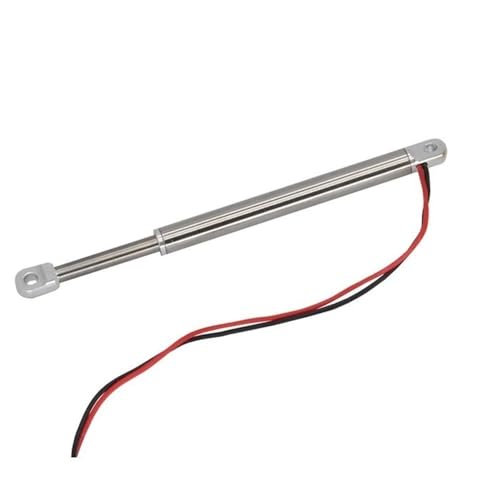 NexaPart RC-Zubehör Elektrische Schubstange aus Metall, Simulationszylinder, 30/50/80/100/130 mm Federweg, 3~6 V Schubstange for RC-Autobagger, DIY-Modellzubehör(100mm Stroke) von NexaPart