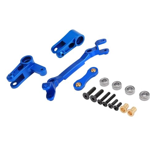 NexaPart RC-Zubehör Heißer-Metall Lenkung Bellcrank & Steering Link for Arrma 1/8 Infraction 4X4 MEGA/Vendetta 4X4 3S BLX RC Auto Teile(Blauw) von NexaPart