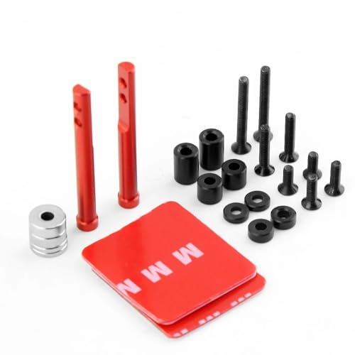 NexaPart RC-Zubehör Karosserie-Magnet, unsichtbare Feste Halterung for 3Racing Sakura D5S/D5/D5MR YOKOMO YD-2/YD2 MST RC-Auto-Upgrade-Teile(Red Rear) von NexaPart