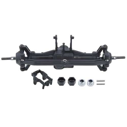 NexaPart RC-Zubehör Kunststoff-Vorder-Hinterachse-Set, komplett mit Servohalterung for 1/18 Traxxas Trx-4m Trx4m RC Crawler, Upgrade-Teile, Ersatz(Front axle) von NexaPart