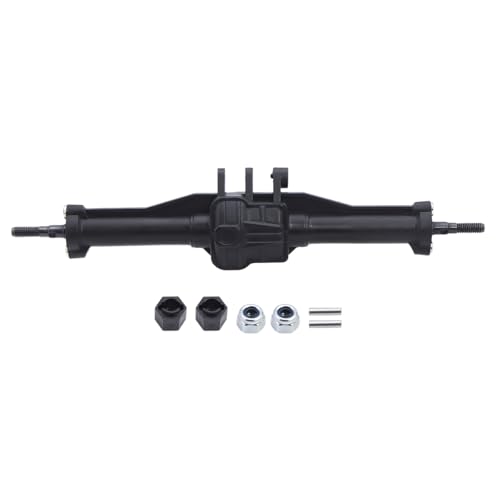 NexaPart RC-Zubehör Kunststoff-Vorder-Hinterachse-Set, komplett mit Servohalterung for 1/18 Traxxas Trx-4m Trx4m RC Crawler, Upgrade-Teile, Ersatz(Rear axle) von NexaPart