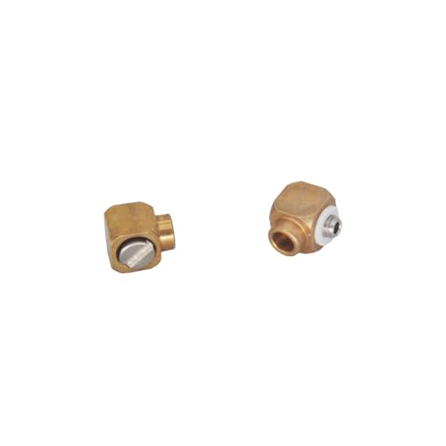 NexaPart RC-Zubehör Lötnippel 90° Winkel M3 for Kupferrohr mit Außendurchmesser 3 mm, Hydraulikölzylinder, RC 1/14 Kabolite 336GC Double E EC160E E010 Teile(2 PCS) von NexaPart