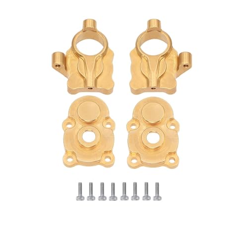 NexaPart RC-Zubehör Messing Portal Achse Gegengewicht for 1/24 1/18 FCX18 FMS LC80 FMS FCX24 Modell Auto Remote Crawle Auto Upgrade Teile(Front Steering Group) von NexaPart
