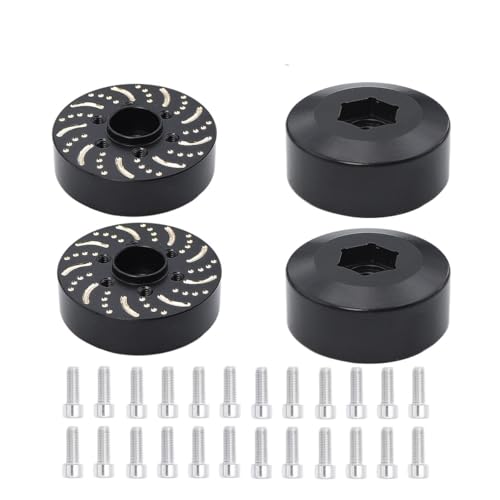 NexaPart RC-Zubehör Messinggewichte Bremsscheiben for 1/10 RC Crawler TRX4 Axial SCX10 1,9 "2,2" Beadlock-Felgennabe 6 Mittelloch-Gegengewicht(12MM 4PCS) von NexaPart