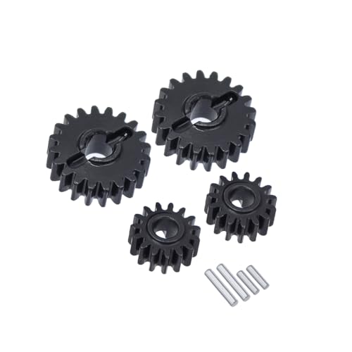 NexaPart RC-Zubehör Metall Vorne Hinten Portal Achsen Ausgang Stahl Zahnräder 15T/20T for 1/24 Xiaoqi FCX-24 FMS FCX24 RC Crawler Ersatz Upgrade Teile(2Pairs) von NexaPart