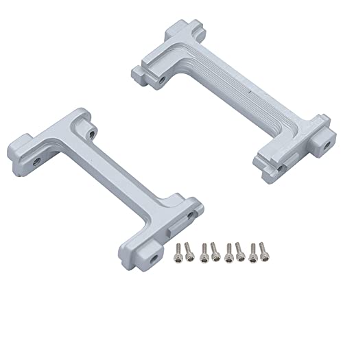 NexaPart RC-Zubehör Metall Vorne Hinten Stoßstange Servo Halterungen Stoßstange Schutz Stehen for 1/18 TRX4-M TRX4M RC Crawler Auto Upgrade Teile(Silver) von NexaPart