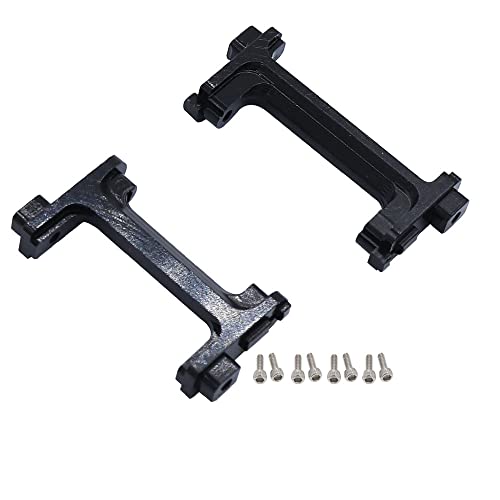 NexaPart RC-Zubehör Metall Vorne Hinten Stoßstange Servo Halterungen Stoßstange Schutz Stehen for 1/18 TRX4-M TRX4M RC Crawler Auto Upgrade Teile(Svart) von NexaPart