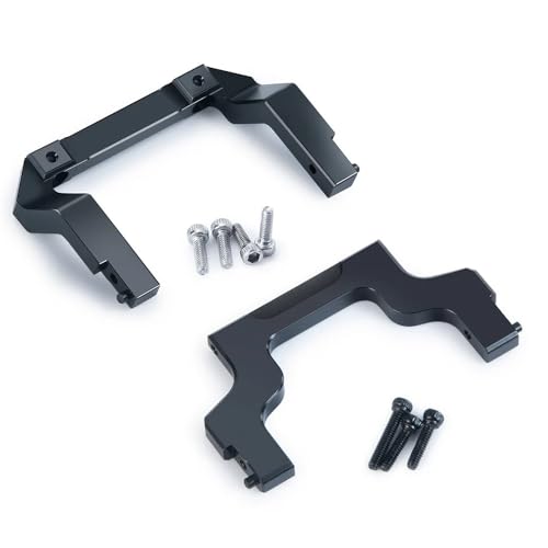 NexaPart RC-Zubehör Metalllegierung Vorne Hinten Shell Körper Stoßstange Halterung for Axial SCX24 AXI00001 C C10 1/24 RC Crawler(Front and Rear) von NexaPart